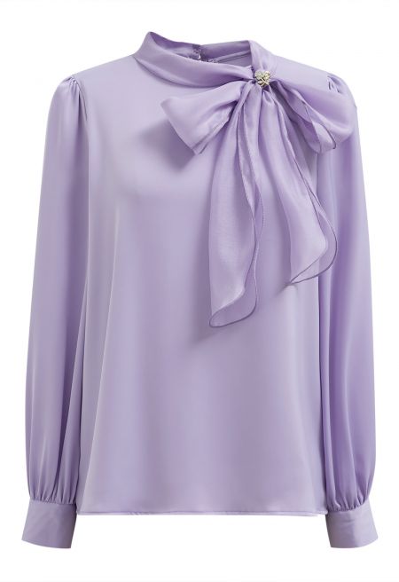 Μπλούζα Σατέν ΛΙΛΑ BOWKNOT