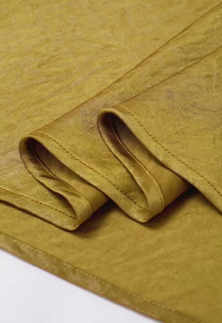 Σατέν φόρεμα σε στυλ LINGERIE MUSTARD
