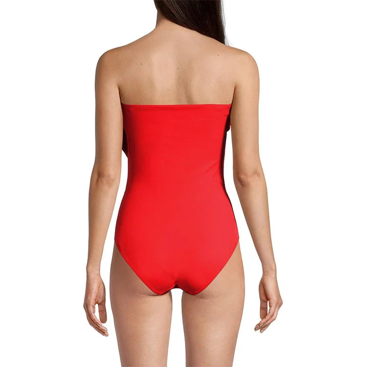 Μαγιό SET Ολόσωμο με φούστα RICH RED