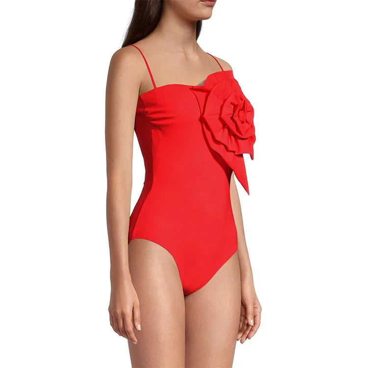 Μαγιό SET Ολόσωμο με φούστα RICH RED