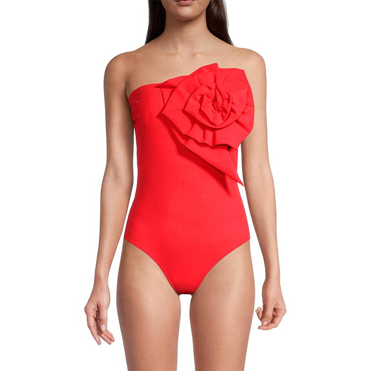 Μαγιό SET Ολόσωμο με φούστα RICH RED