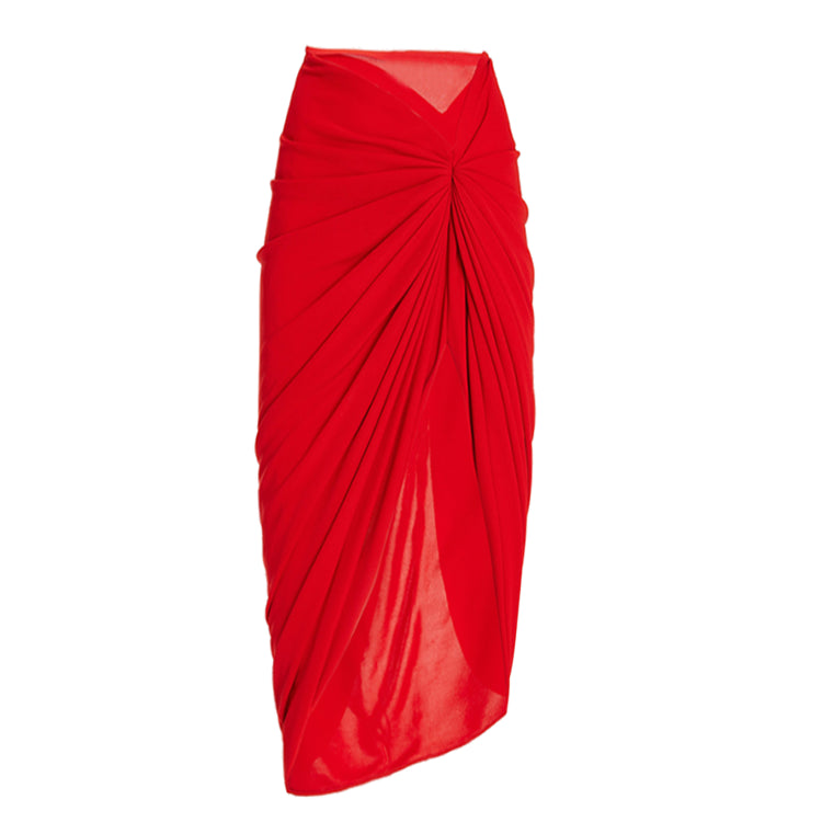 Μαγιό SET Ολόσωμο με φούστα RICH RED