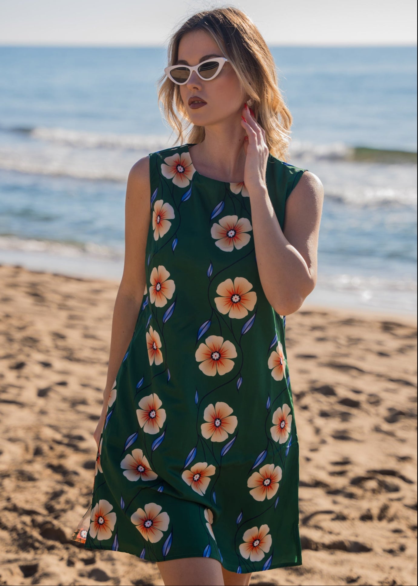 Φόρεμα FLORAL ΠΡΑΣΙΝΟ