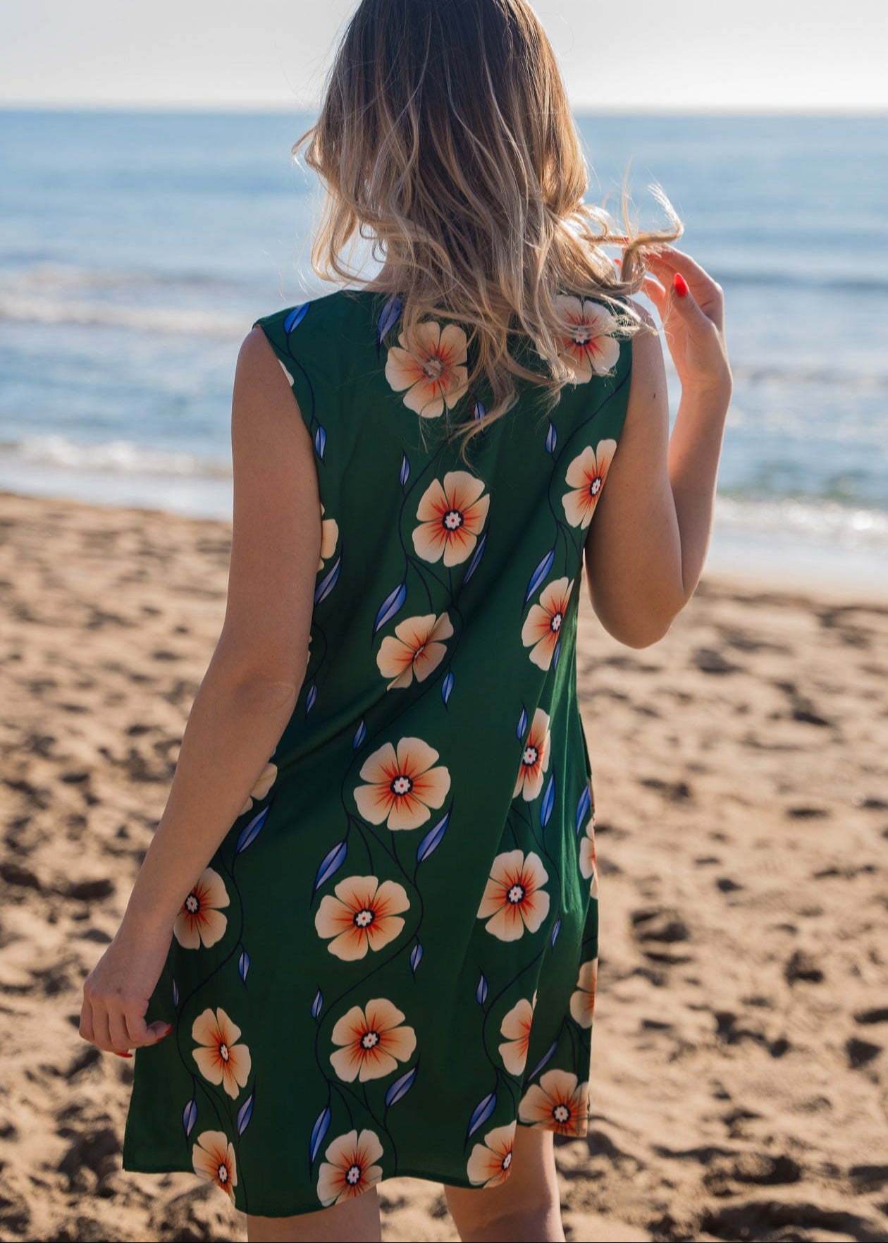Φόρεμα FLORAL ΠΡΑΣΙΝΟ