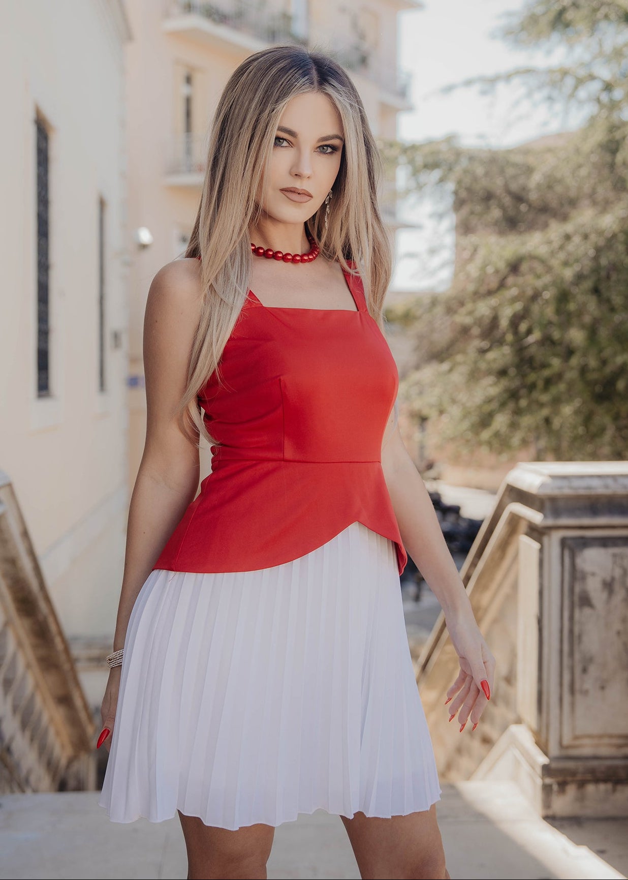 Κοντό φόρεμα PLEATED ILONA