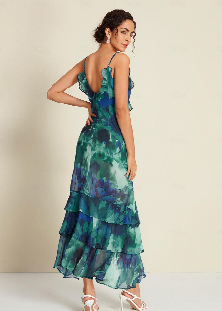 Φόρεμα Ruffle Split