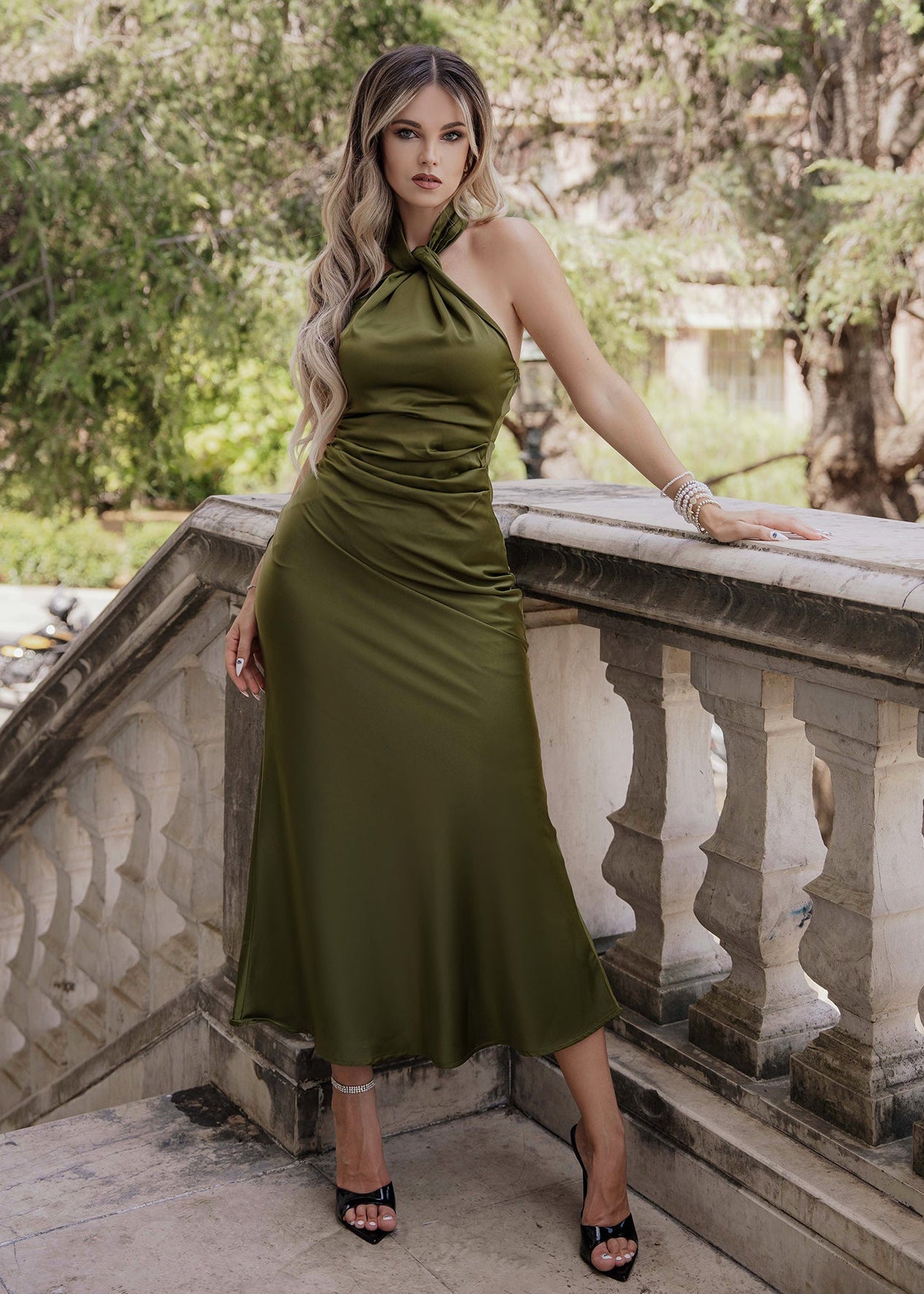 Φόρεμα ΧΑΚΙ HALTER