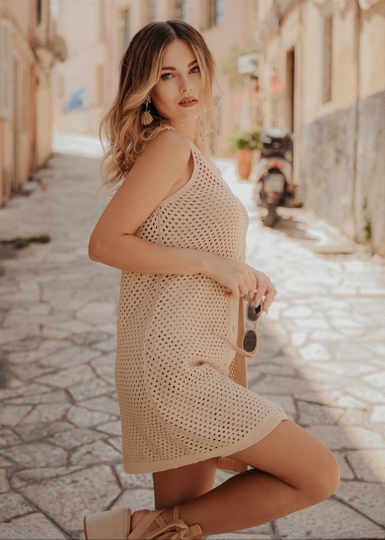 Set Πλεκτό Τοπ & Μίνι Φούστα