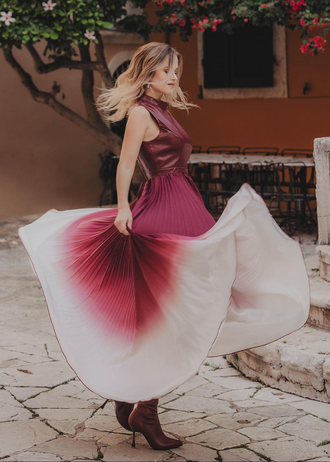 Μάξι φόρεμα OMBRE