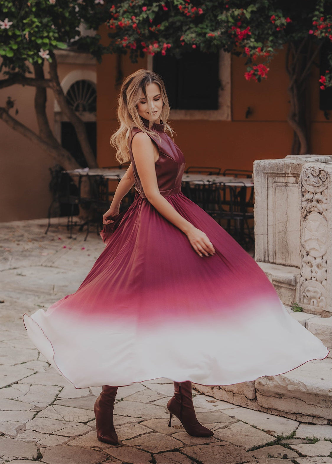 Μάξι φόρεμα OMBRE