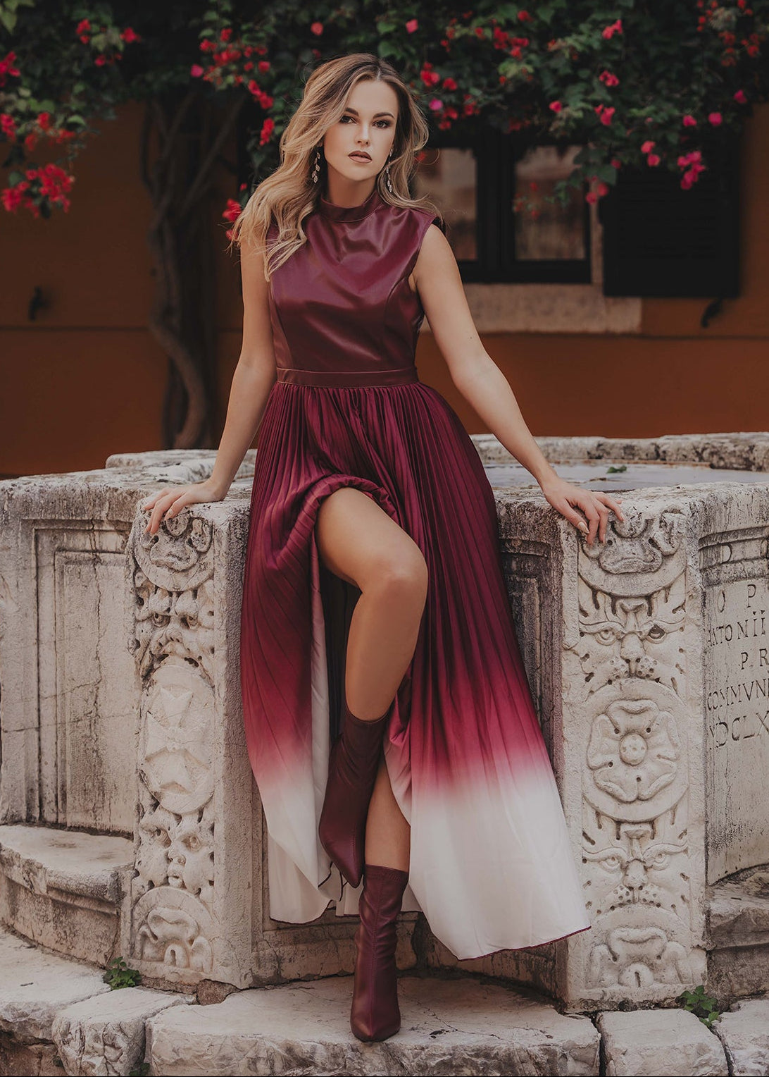 Μάξι φόρεμα GRADIENT FALL