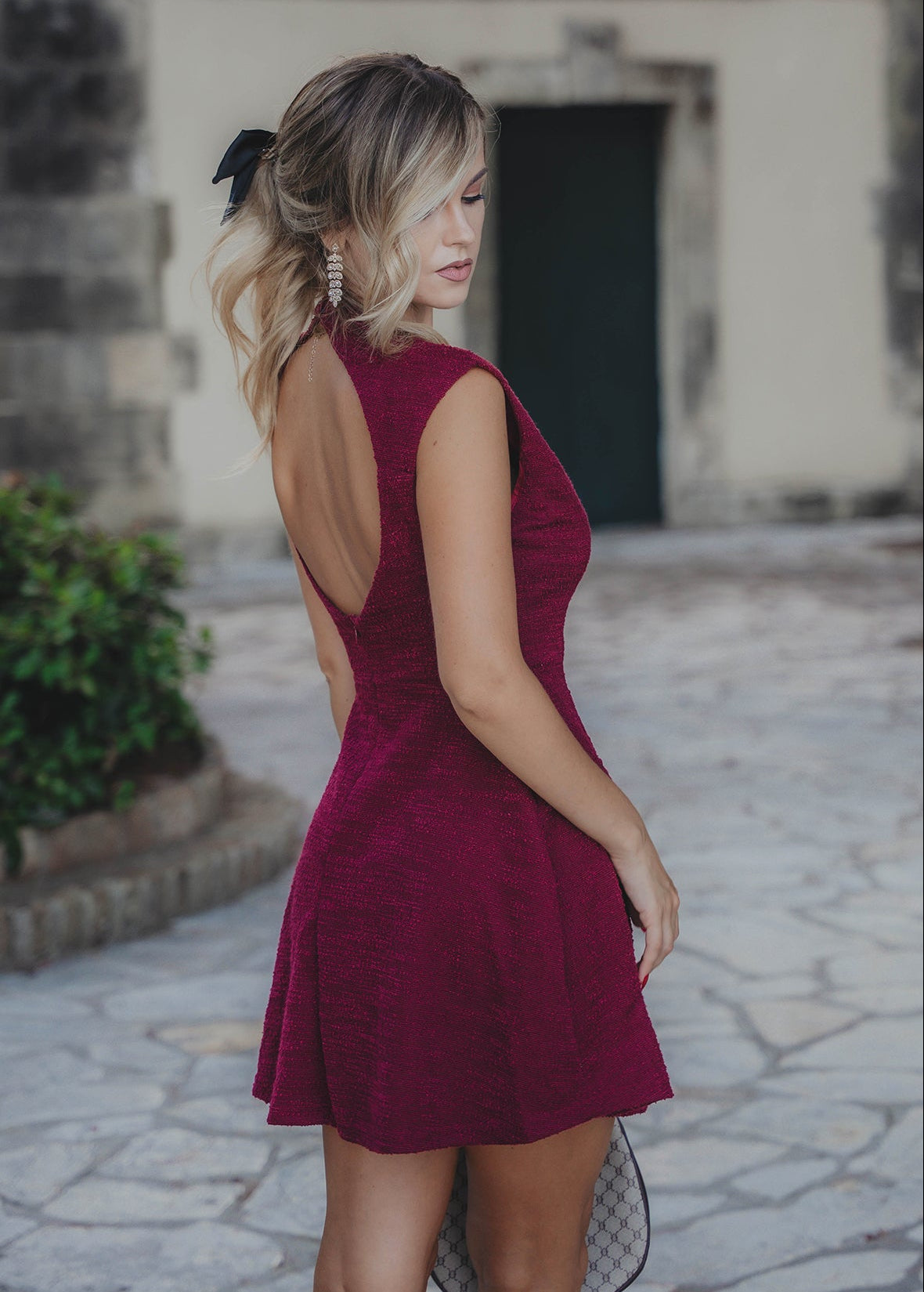 Κοντό φόρεμα WINE KISS