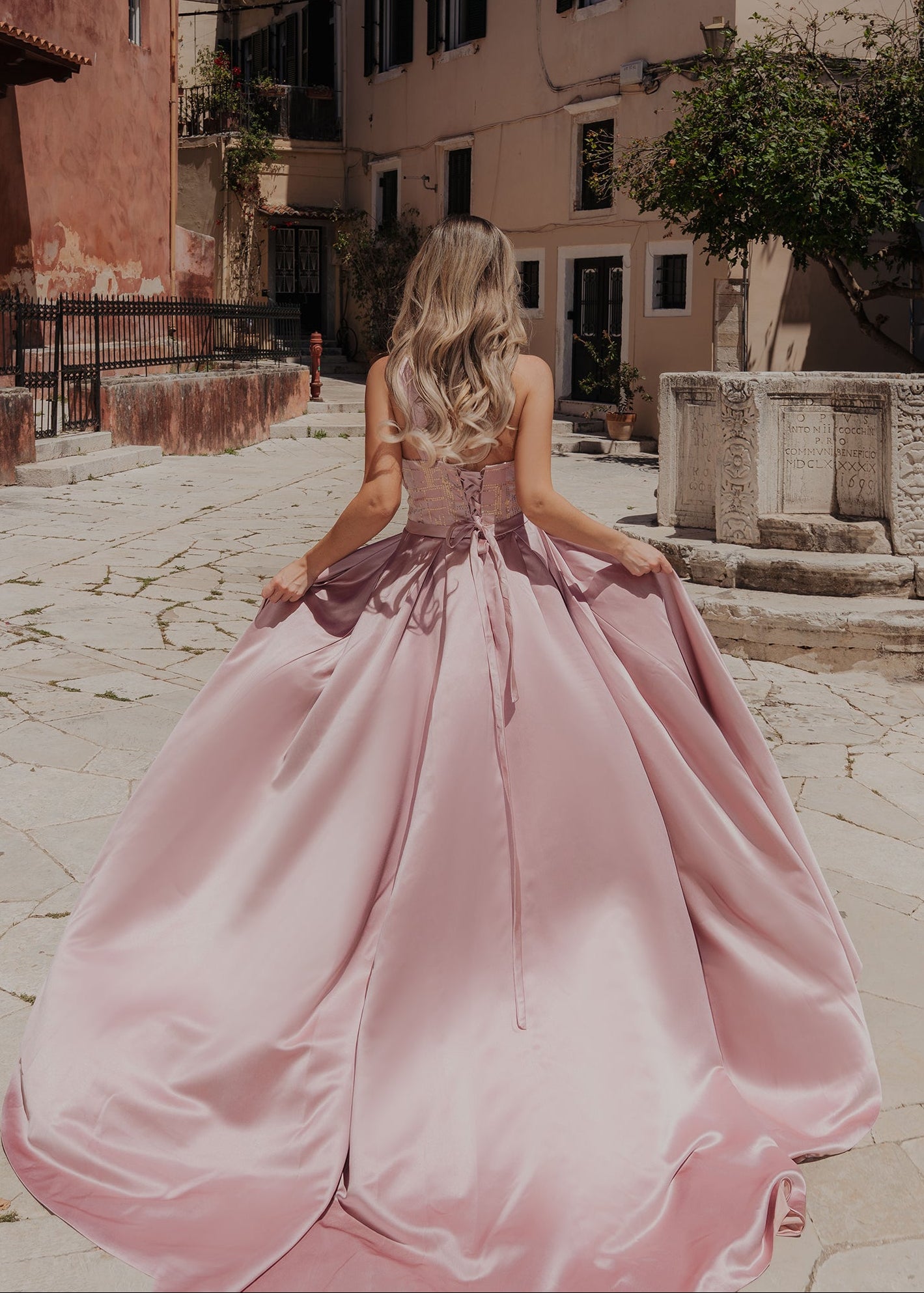 Φόρεμα με πούλιες PINK NATALY