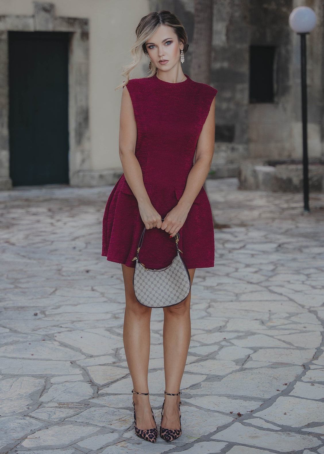 Κοντό φόρεμα WINE KISS