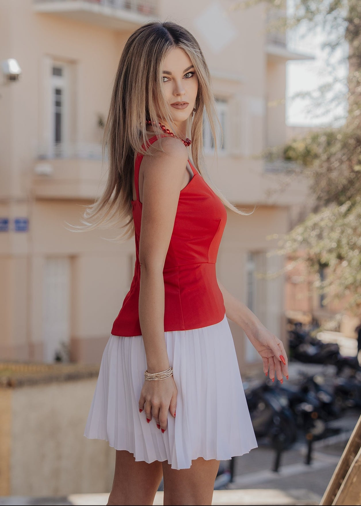 Κοντό φόρεμα PLEATED ILONA