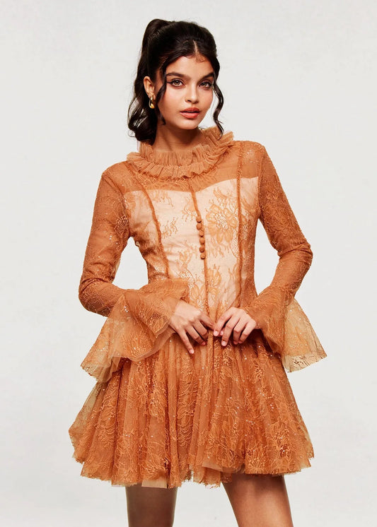 Κοντό φόρεμα BLANID LACE