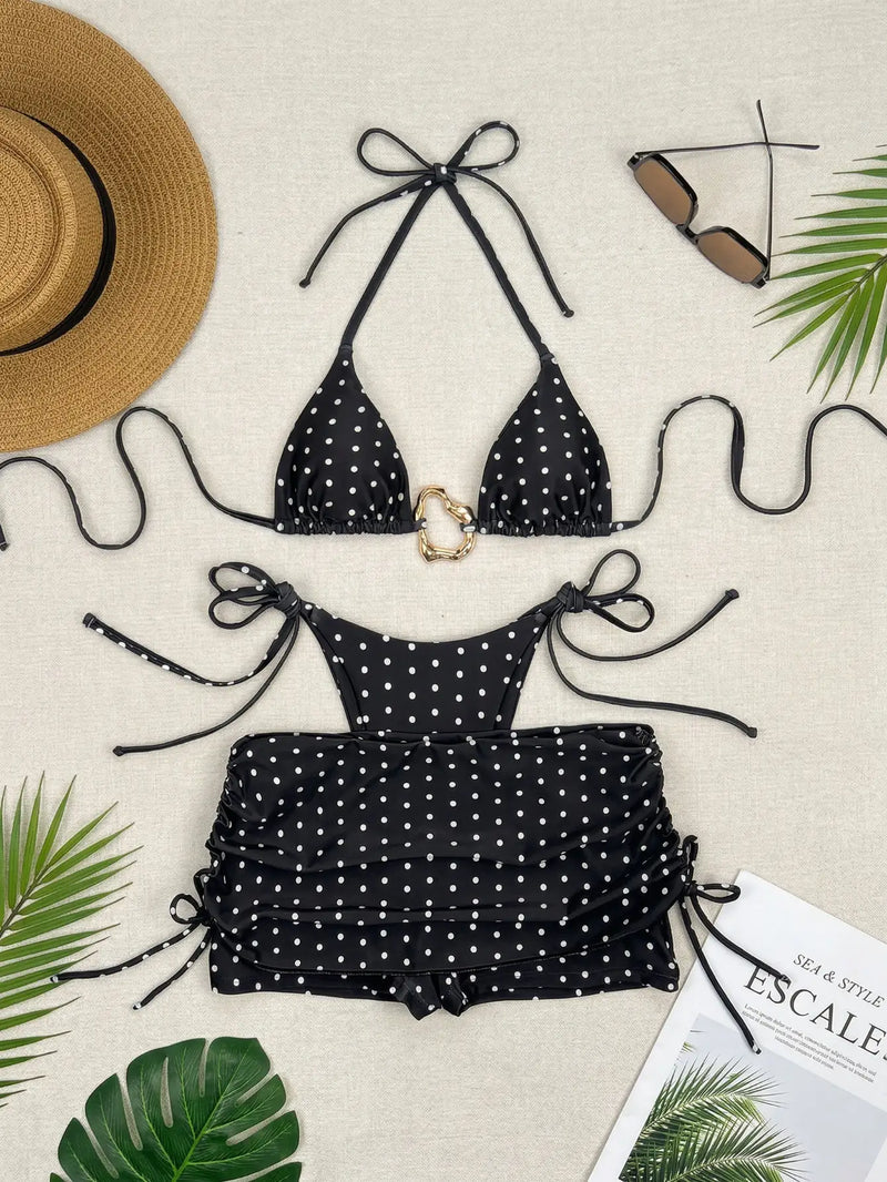 Σετ Μαγιό Μπικίνι με Σορτς POLKA DOT