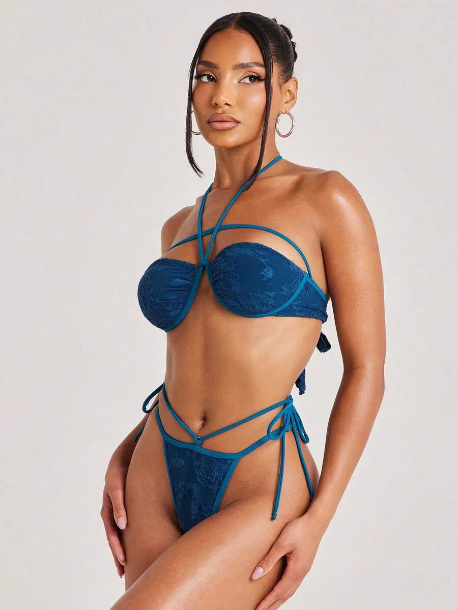 Μαγιό Μπικίνι LACE ROYAL BLUE