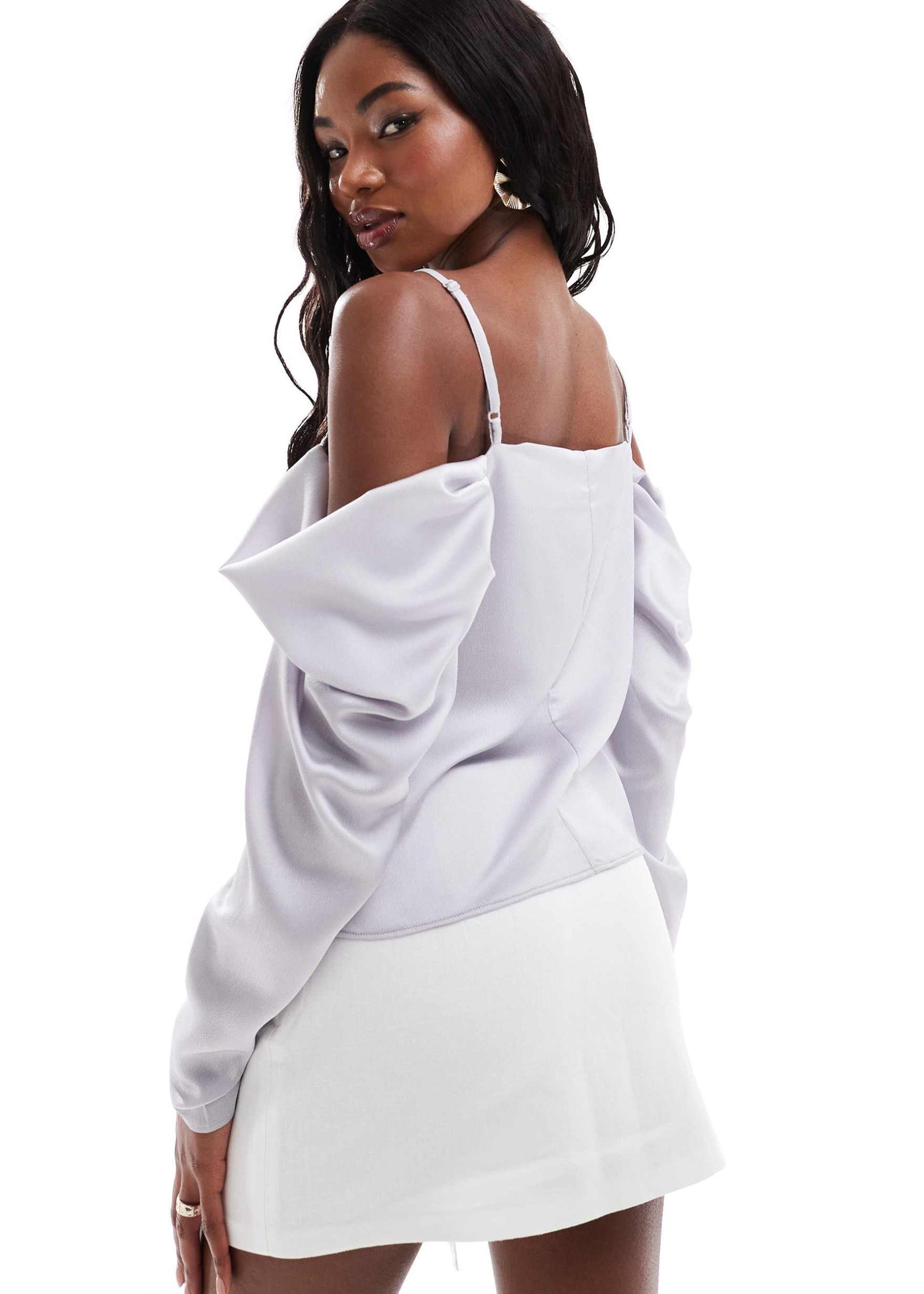 Μπλούζα SATIN ΑΣΗΜΙ