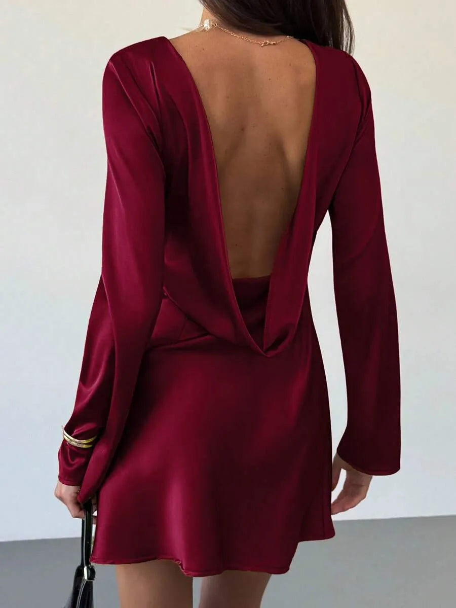 Κοντό φόρεμα BURGUNDY AFFAIR
