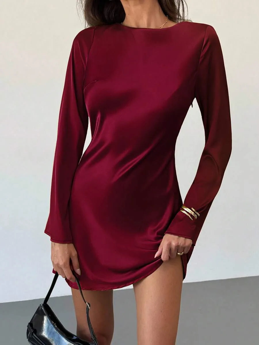 Κοντό φόρεμα BURGUNDY AFFAIR