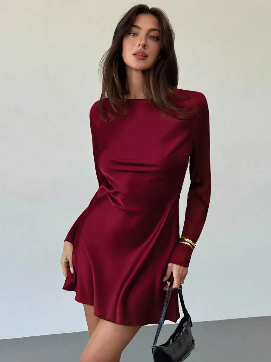 Κοντό φόρεμα BURGUNDY AFFAIR
